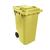 Lixeira Carro Coletor Lixão 240 L Contentor Lixo amarelo