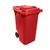 Lixeira Carro Coletor Lixão 240 L Contentor Lixo vermelho