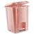 Lixeira Cesto de Lixo Para Cozinha E Banheiro Com Pedal 10l Rosa Baby