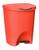 Lixeira Com Pedal Cesto de Lixo 7,5 Lts P/ Banheiro Cozinha Vermelho