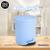 Lixeira Com Pedal Rattan 15 Litros Para Cozinha Banheiro Azul claro
