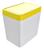 Lixeira Cozinha Banheiro Escritório 5 Litros Crippa Branco/amarelo