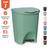 Lixeira Escritorio Cozinha Banheiro C/ Pedal 7,5l Plast. Verde