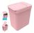 Lixeira Plástica Com Porta Sacos 5 Litros Soprano - Cores Rosa