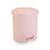 Lixeira Rattan Com Pedal 15 Litros Cozinha Banheiro Lavabo  Rosa