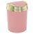 Lixeira Tampa Basculante Dourada 5 litros Cozinha Banheiro Rosa Claro