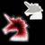 Luminaria 3D Infinito Espelho Led Unicornio Luz Profundidade Quarto (QZ3804) Vermelho