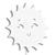 Luminária Abajur Parede Sol Madeira G9 30cm Decoração Bebê Branco