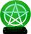 Luminária Acrílico de Mesa Pentagrama - Presente Verde