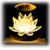 Luminária Cristal De Mesa Planeta Terra Galáxia Sistema Solar LED Base Madeira Enfeite Decorativo Casa Flor de Lotus