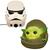 Luminária de Colecionador Star Wars Baby Yoda ou Stormtrooper Branco