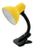 Luminária De Mesa Com Garra Presilha Pregador Articulável Bivolt -  amarela