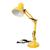 Luminária de Mesa Pixar Articulada Abajur Led 2x1 Base Garra Estudos Escritório Home Office Iluminação Leitura Amarelo