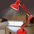 Luminária de Mesa Pixar Articulavel Altura Ajustavel com Base Vermelho