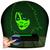 Luminária Led 3D Abajur  Kiss Rock 2 Verde