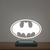 Luminária Led 3d Batman Batsinal Abajur Luxo Dc Comics Branco