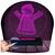 Luminária Led 3D Boneco Neve Abajur  Presente Criativo Decoração Rosa