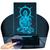 Luminária Led 3D Buda Abajur 1 Azul