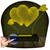 Luminária Led 3D Coração Amor Abajur 2 Presente Criativo Decoração Amarelo