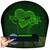 Luminária Led 3D Coração Amor Abajur 3 personalizável  Verde