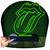 Luminária Led 3d  Rolling Stones Banda Rock  Abajur Verde