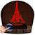 Luminária Led 3D Torre Eiffel Abajur 2  Presente Criativo Decoração Vermelho