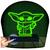 Luminária Led Abajur  3D  Baby Yoda Star Wars Verde