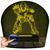 Luminária Led Abajur  3D  Homem De Ferro Marvel Heroi Amarelo