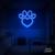 luminaria letreiro Neon Led Amo Pets 30x30 luminoso decoração p/ selfie Azul