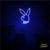 luminaria letreiro Neon Led Play Boy 100x65 luminoso decoração p/ selfie Azul