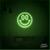 luminaria letreiro Neon Led Smile 30x30 luminoso decoração p/ selfie Verde