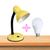 Luminária Mesa Abajur 35cm Articulada Flexível + Lâmpada LED PT-06  Amarelo