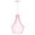 Luminária Pendente Madeira Laurel 30cm Soquete E27 Sala Rosa Claro