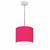 Luminária Pendente Vivare Free Lux Md-4107 Cúpula em Tecido 25x20cm Pink