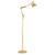 Luminária Piso 1,90m Articulada Chão Pedestal Coluna Refletor Led Abajur Spot Gimpo MT-930B  Dourado Claro MT930b-GOLDEN