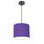 Lustre Luminária Pendente Vivare Free Lux PE-4105PR Cúpula em Tecido 20x22cm Roxo