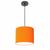 Lustre Luminária Pendente Vivare Free Lux PE-4107PR Cúpula em Tecido 25x20cm Laranja