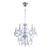 Lustre Pendente Candelabro Para Sala France Nice 5 Lâmpadas E14 Bivolt Transparente