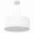 Lustre Pendente Cilíndrico Duplo Vivare Md-4124 Cúpula em Tecido 50x25cm - Bivolt Branco