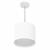 Lustre Pendente Cilíndrico Duplo Vivare Md-4284 Cúpula em Tecido 30x30cm - Bivolt Branco