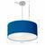 Lustre Pendente Cilíndrico Vivare Free Lux Md-4386 Cúpula em Tecido - 50X25 Azul-Marinho