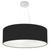 Lustre Pendente Cilíndrico Vivare Md-4010 Cúpula em Tecido 60x21cm - Bivolt Preto