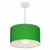 Lustre Pendente Cilíndrico Vivare Md-4031 Cúpula em Tecido 40x21cm - Bivolt Verde-Folha