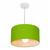 Lustre Pendente Cilíndrico Vivare Md-4031 Cúpula em Tecido 40x21cm - Bivolt Verde-Limão