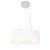 Lustre Pendente Cilíndrico Vivare Md-4181 Cúpula em Tecido 40x15cm - Bivolt Branco