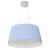 Lustre Pendente Cone Vivare Md-4144 Cúpula em Tecido 25x50x40cm - Bivolt Azul-Bebê-Branco