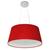 Lustre Pendente Cone Vivare Md-4144 Cúpula em Tecido 25x50x40cm - Bivolt Bordo-Branco