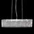 Lustre Pendente De Cristal Linear 60X08X15Cm - Jp-Akita-60 Transparente