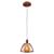 Lustre Pendente Sala Quarto Cozinha Balcão Porto Alegre Cobre Rose Gold 1 Lâmpada E27 Bivolt  Cobre