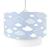 Lustre Tubular Duplo Nuvem Chevron Azul Quarto Bebê Infantil Azul